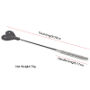 Heart Star Leather Spanking Paddle with Chain style F close-up product detail