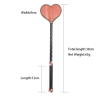 Heart Star Leather Spanking Paddle with Chain style G side view detail