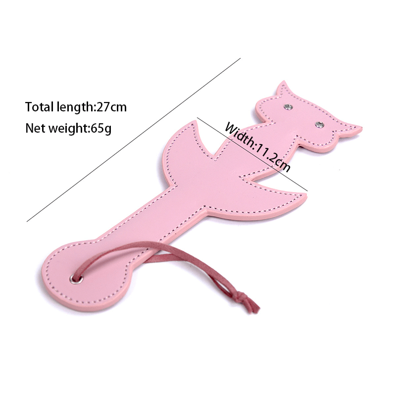 Hollow Heart Leather Spanking Paddle style B catalog image view