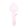 Hollow Heart Leather Spanking Paddle style C alternate angle view