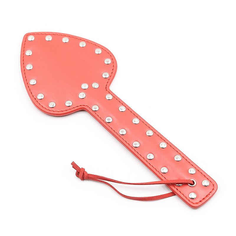 Hollow Heart Leather Spanking Paddle style D style option view