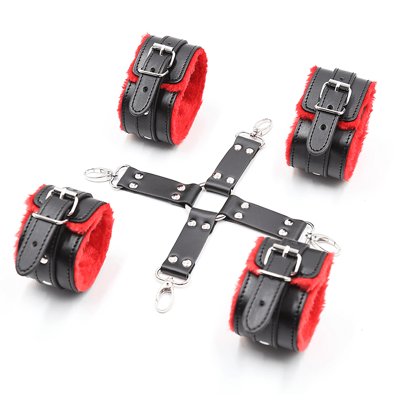 Lace Cross Wrist and Ankle Restraint Set style A set or accessory view