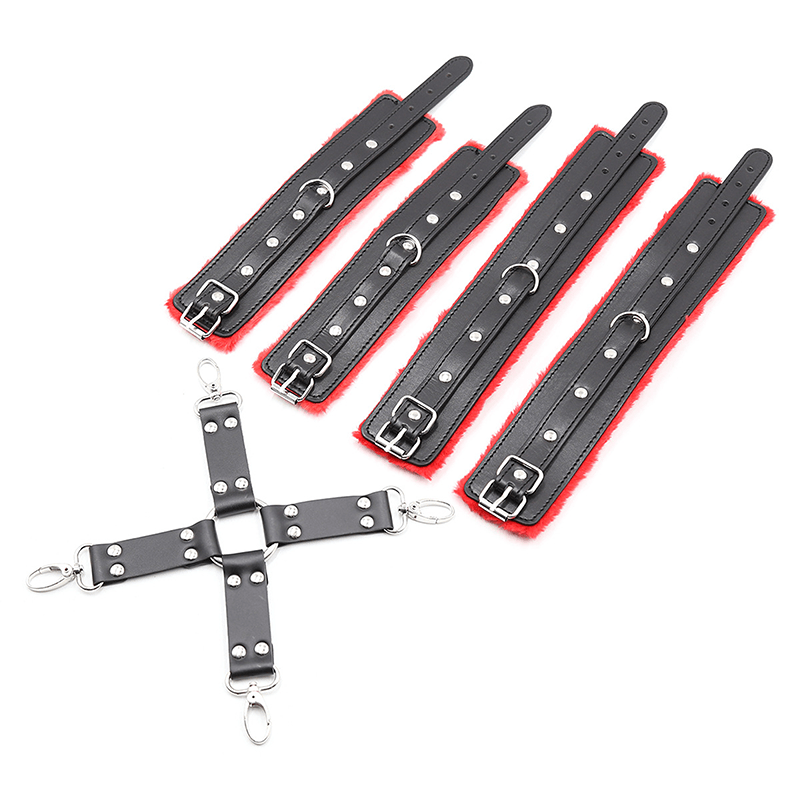 Lace Cross Wrist and Ankle Restraint Set style A detail view for shoppers