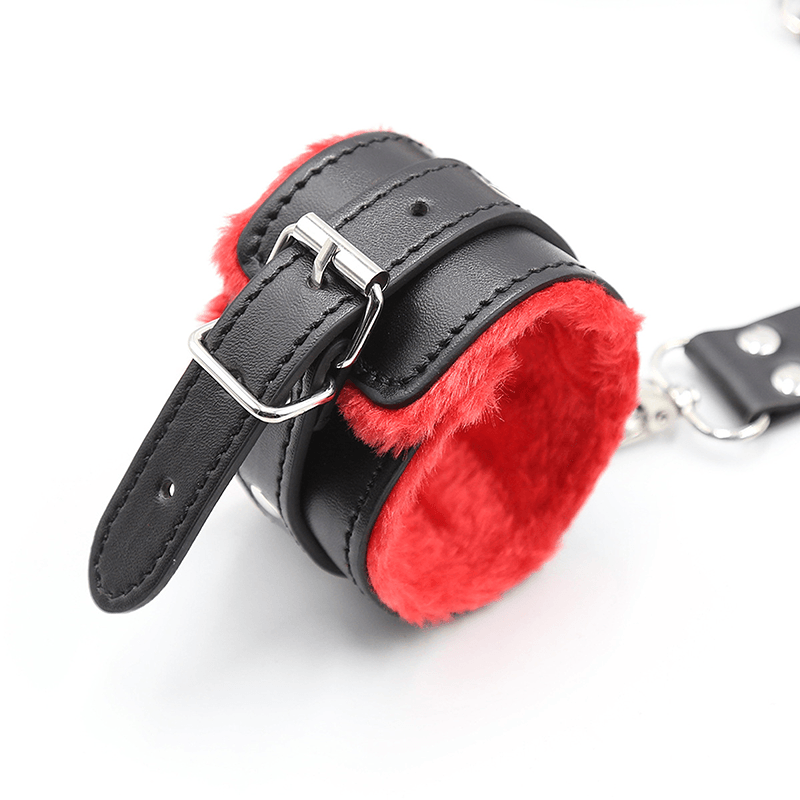 Lace Cross Wrist and Ankle Restraint Set style A alternate angle view