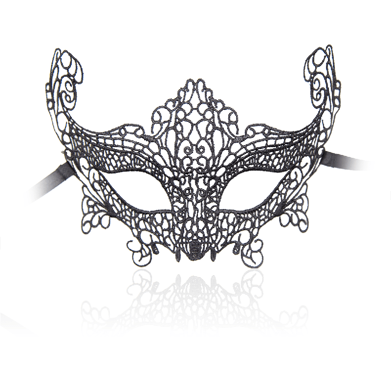 Lace Masquerade Eye Mask style A front angle detail