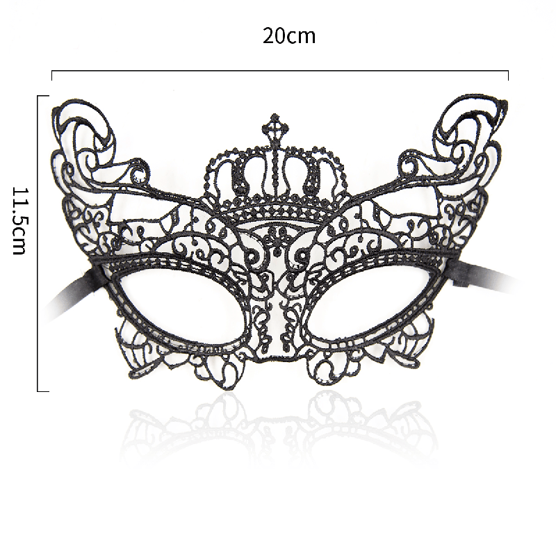 Lace Masquerade Eye Mask style C detail view for shoppers