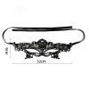 Lace Masquerade Eye Mask style G front angle detail