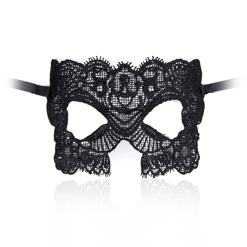 Lace Masquerade Eye Mask style J detail view for shoppers