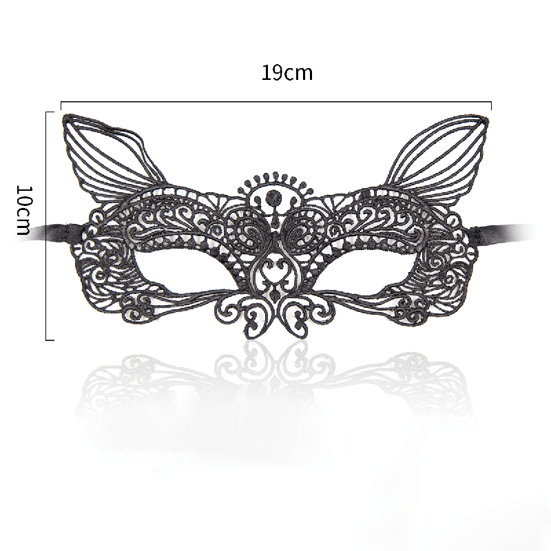 Lace Masquerade Eye Mask style K product layout view
