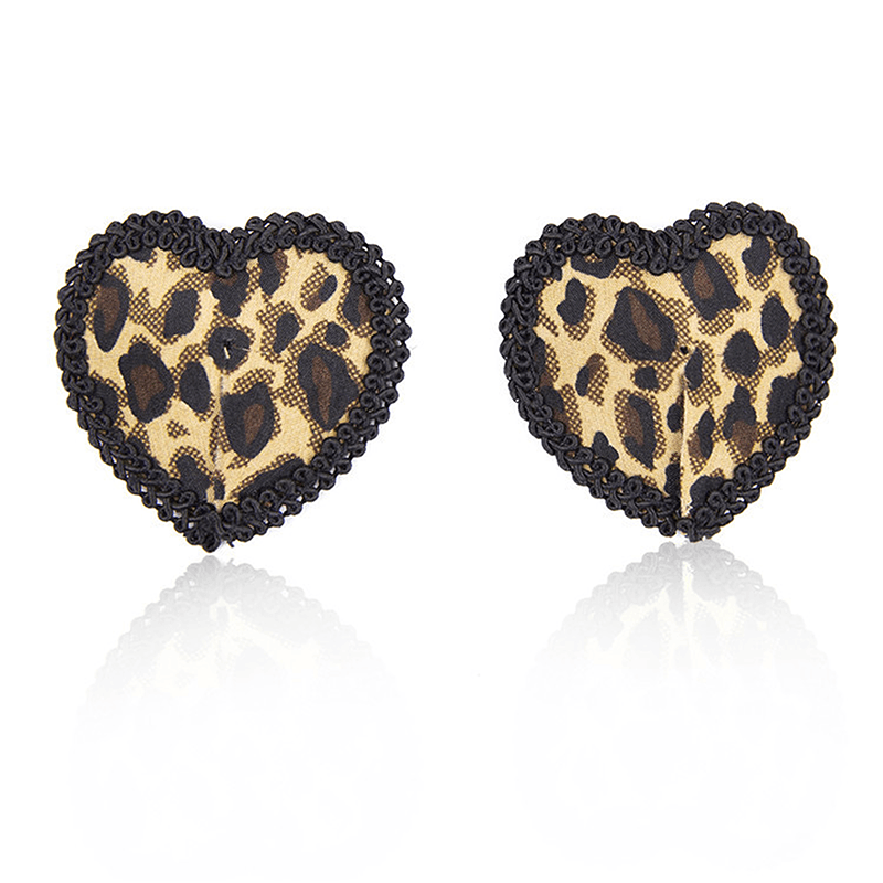 Lace Tassel Leopard Nipple Pasties Set style F main product view