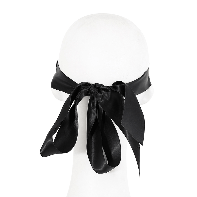 Lace Tie Bondage Blindfold style A front angle detail