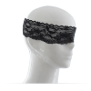 Lace Tie Bondage Blindfold style B hardware and finish detail