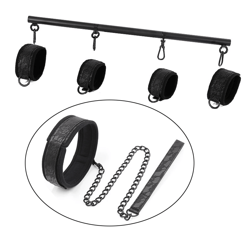 Lace Wrist Ankle Collar Restraint Set style E main product view
