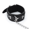 Locking Leather Wrist Ankle Neck Restraint Set hardware and finish detail