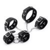 Locking Leather Wrist Ankle Neck Restraint Set style option view