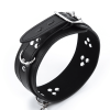 Locking Leather Wrist Ankle Neck Restraint Set front angle detail