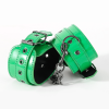 Locking Leather Wrist Cuffs with Chain catalog image view