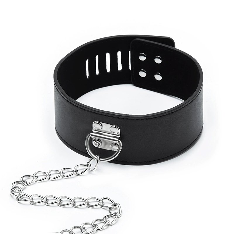 Locking Wrist Ankle Neck Chain Restraint Set front angle detail