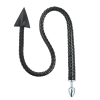 Metal Butt Plug with Braided Devil Tail style A main product view
