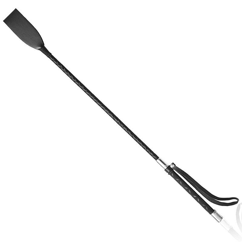 Metal Cap Leather Riding Crop