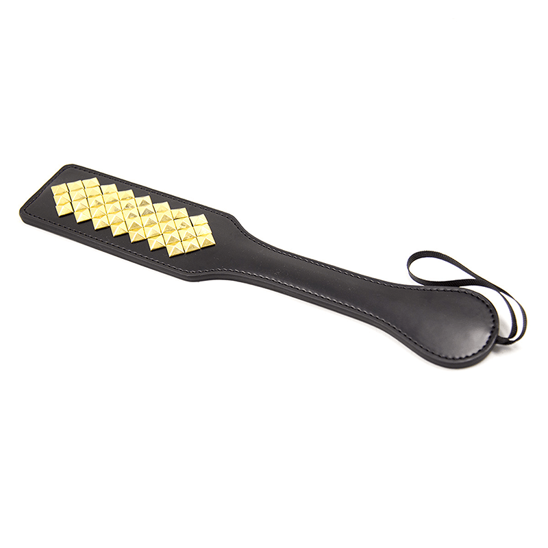 Metal-Stud PU Leather-Look Spanking Paddle Collection