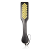Metal Stud Leather Spanking Paddle style A detail view for shoppers