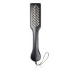Metal Stud Leather Spanking Paddle style B alternate angle view