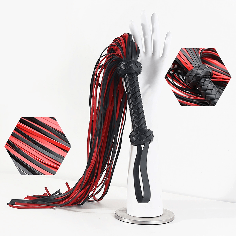PU Leather Tassel Flogger Whip style A main product view
