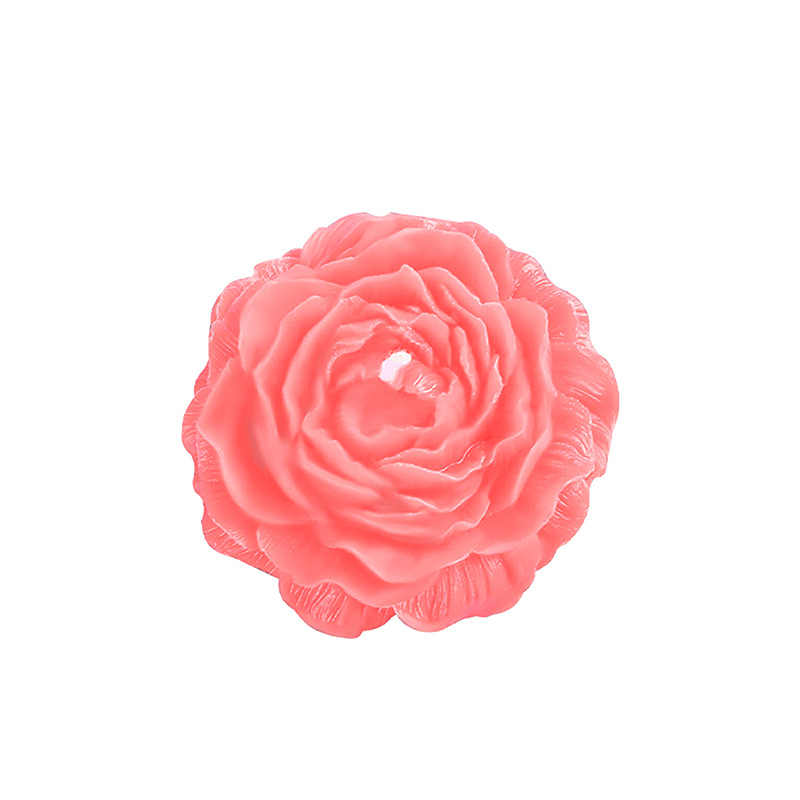 Peony Flower Low Temperature Wax Play Candle front angle detail