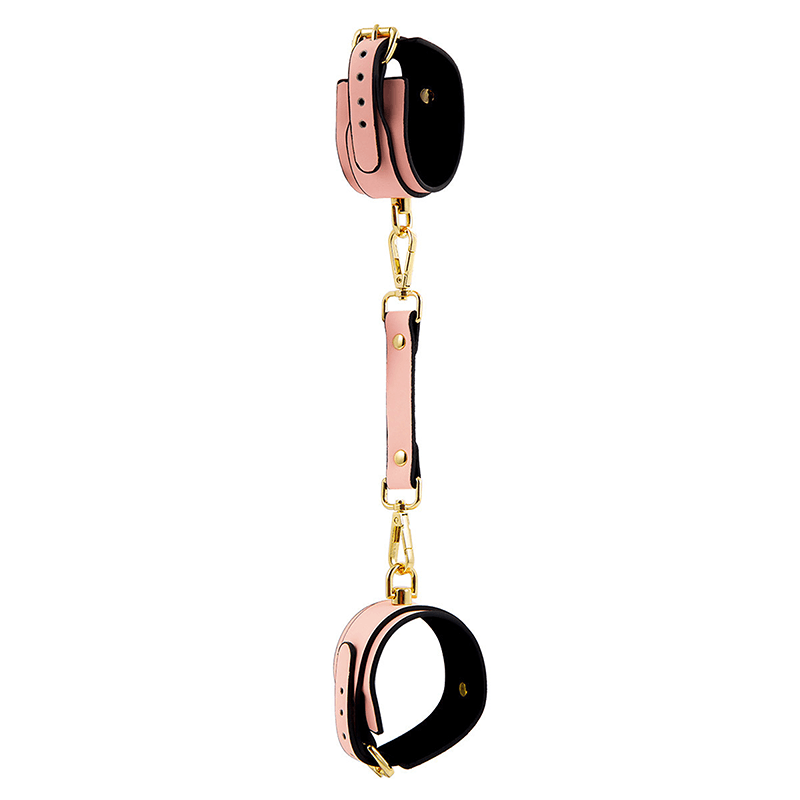 Plush Lined Wrist Cuffs with Chain Leash style option view