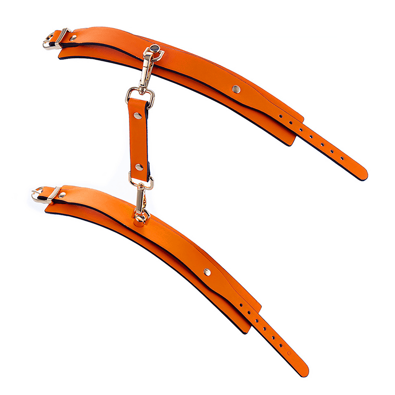 Plush Lined Wrist Cuffs with Chain Leash close-up product detail