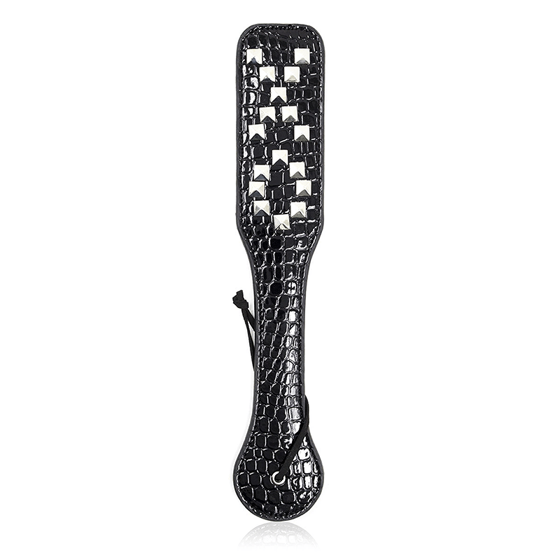 Pyramid Stud Crocodile Pattern Paddle style D product layout view