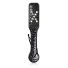 Pyramid Stud Crocodile Pattern Paddle style E hardware and finish detail