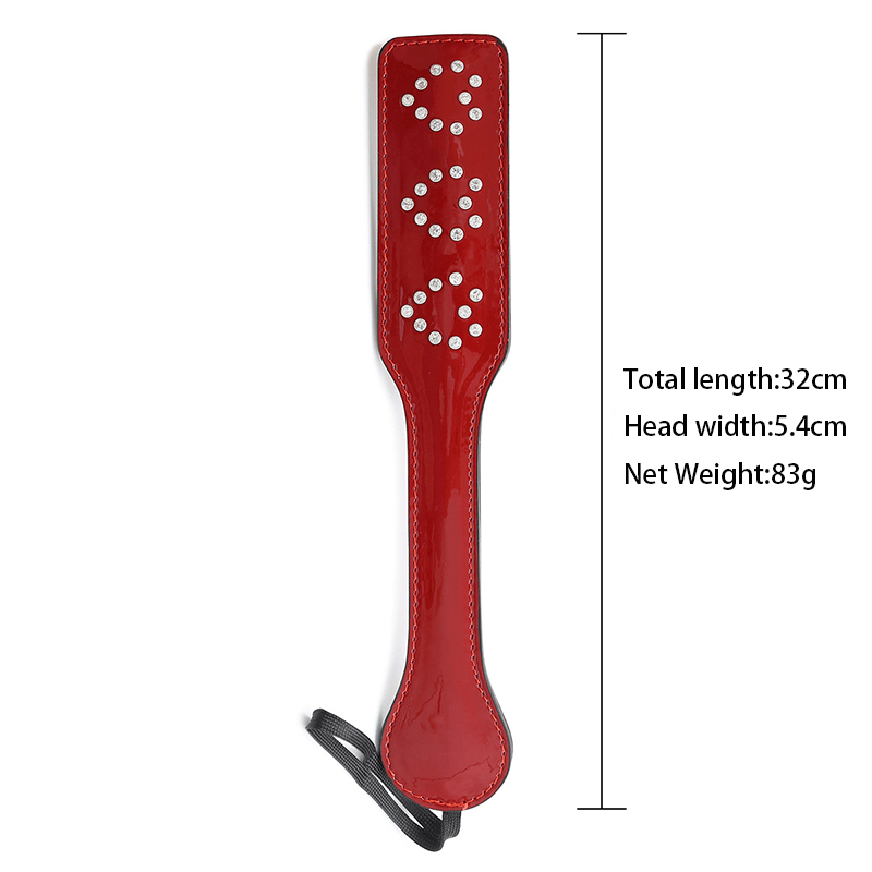 Pyramid Stud Crocodile Pattern Paddle style H front angle detail
