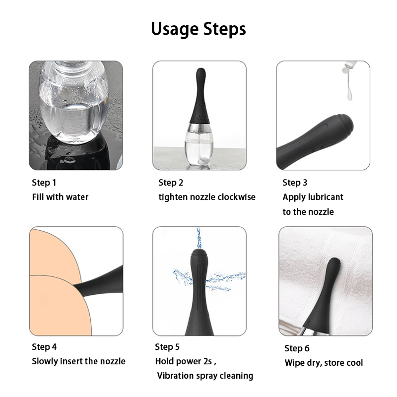 Rechargeable Electric Anal Douche accessory detail