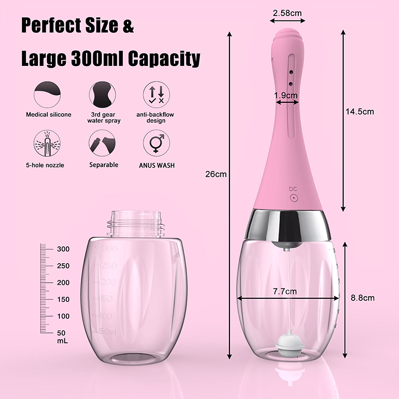 Rechargeable Electric Anal Douche close-up detail