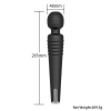 Ribbed G-Spot Vibrator in black close-up detail