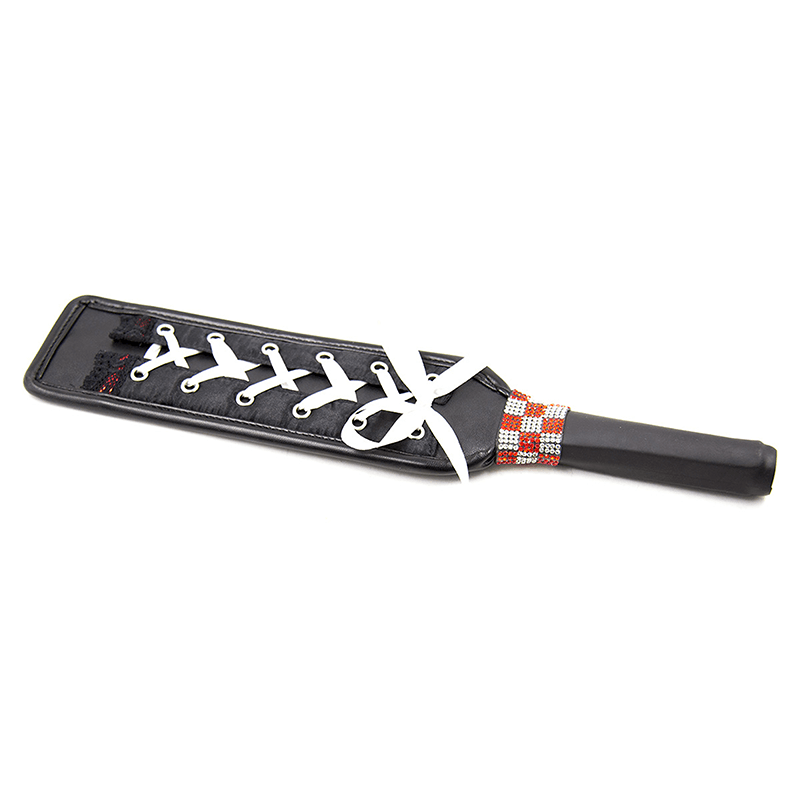 Ribbon Lace Leather Spanking Paddle style A product layout view