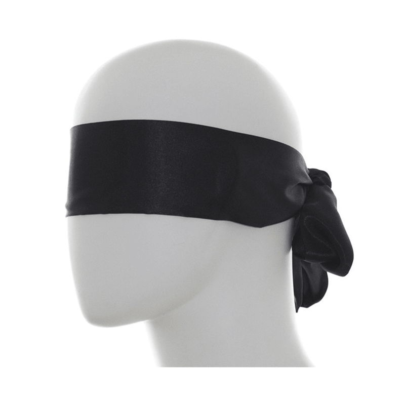 Satin Tie Bondage Blindfold style B detail view for shoppers