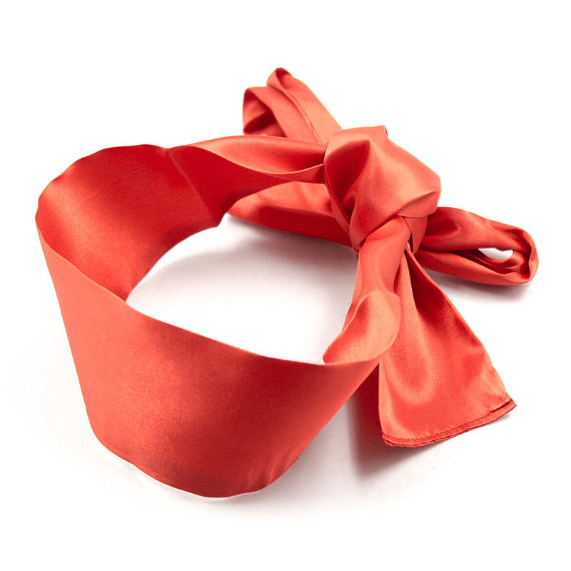Satin Tie Bondage Blindfold style F close-up product detail