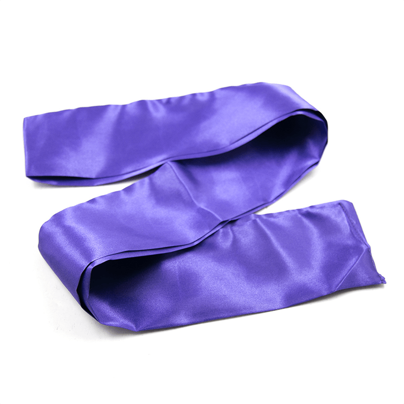 Satin Tie Bondage Blindfold style H side view detail
