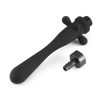 Silicone Shower Anal Douche Nozzle Set style C alternate angle view