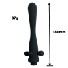 Silicone Shower Anal Douche Nozzle Set style C front angle detail