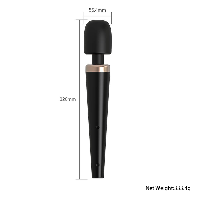 Slim G-Spot Wand Vibrator in black alternate angle