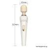 Slim Mini Wand G-Spot Vibrator in beige G-spot tip detail