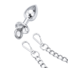 Stainless Steel Teardrop Butt Plug with Ring style option view