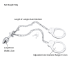 Stainless Steel Teardrop Butt Plug with Ring close-up product detail