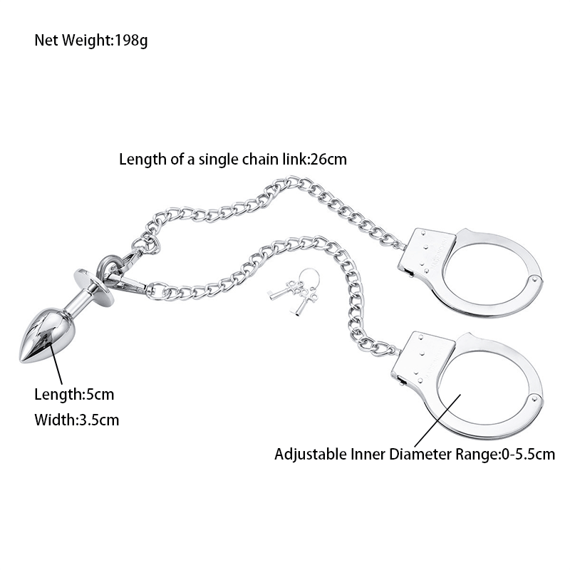 Stainless Steel Teardrop Butt Plug with Ring close-up product detail