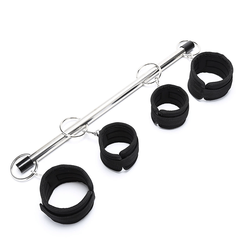 Steel Bar Wrist Ankle Collar Restraint Set style A product layout view