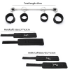 Steel Bar Wrist Ankle Collar Restraint Set style A hardware and finish detail